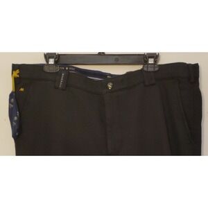 NWOT Meyer Chinos Golf Pants Black Polyamide Blend Augusta Ball Marker Sz 40/34